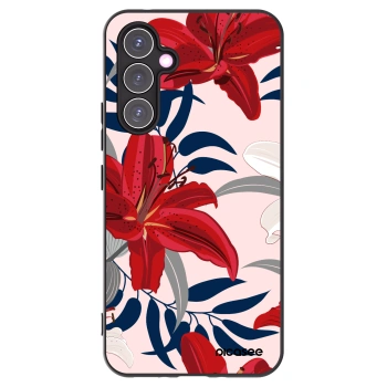 Picasee silikónový čierny obal pre Samsung Galaxy A54 5G A546B - Red Lily
