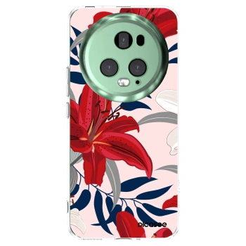 Picasee silikónový prehľadný obal pre Honor Magic5 Pro - Red Lily