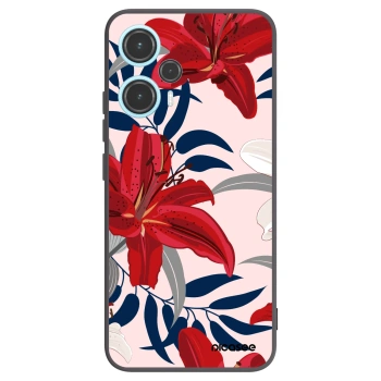 Picasee silikónový čierny obal pre Xiaomi Poco F5 - Red Lily