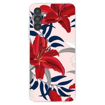 Picasee silikónový prehľadný obal pre Samsung Galaxy A04s A047F - Red Lily