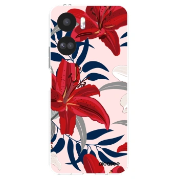Picasee silikónový prehľadný obal pre Honor 90 Lite 5G - Red Lily