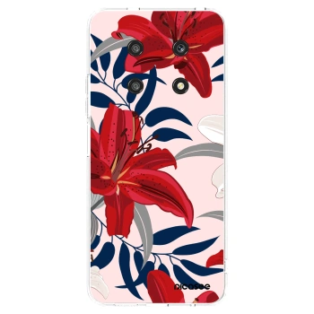 Picasee silikónový prehľadný obal pre Honor Magic4 Lite 5G - Red Lily