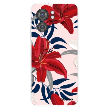 Picasee silikónový prehľadný obal pre Motorola Edge 40 - Red Lily