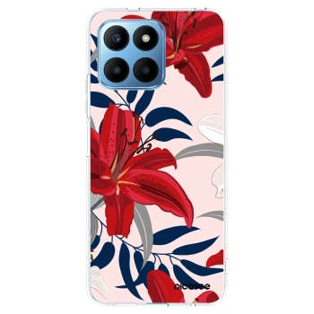 Picasee silikónový prehľadný obal pre Honor 70 Lite - Red Lily