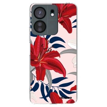 Picasee silikónový prehľadný obal pre Xiaomi Redmi 13C 4G - Red Lily