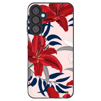 Picasee silikónový čierny obal pre Samsung Galaxy A25 A256B 5G - Red Lily