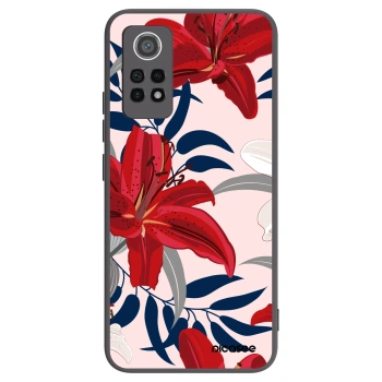Picasee silikónový čierny obal pre Xiaomi Redmi Note 12 Pro 4G - Red Lily