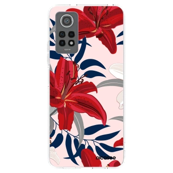 Picasee silikónový prehľadný obal pre Xiaomi Redmi Note 12 Pro 4G - Red Lily