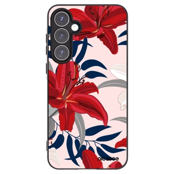 Picasee silikónový čierny obal pre Samsung Galaxy A55 5G A556B - Red Lily