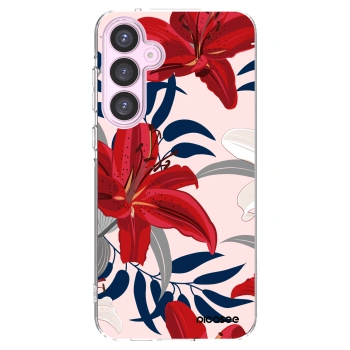 Picasee silikónový prehľadný obal pre Samsung Galaxy A55 5G A556B - Red Lily