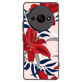 Picasee silikónový čierny obal pre Xiaomi Redmi A3 - Red Lily