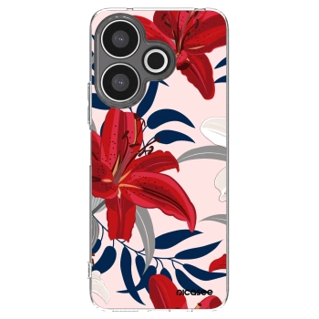 Picasee silikónový prehľadný obal pre Xiaomi Redmi 13 4G - Red Lily