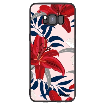 Picasee silikónový čierny obal pre Samsung Galaxy S8 G950F - Red Lily