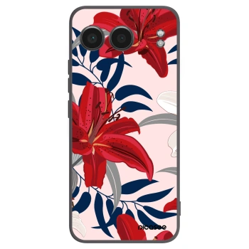 Picasee silikónový čierny obal pre OnePlus Nord 4 - Red Lily