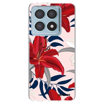 Picasee silikónový prehľadný obal pre Xiaomi 14T Pro - Red Lily
