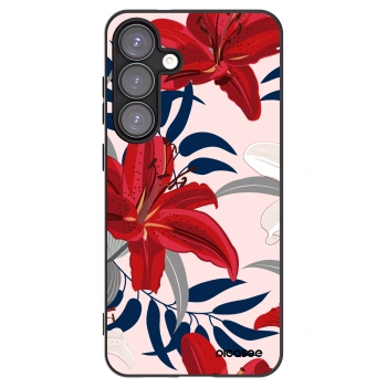 Picasee silikónový čierny obal pre Samsung Galaxy S25+ 5G - Red Lily