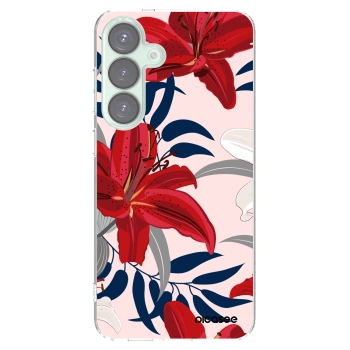 Picasee silikónový prehľadný obal pre Samsung Galaxy S25+ 5G - Red Lily