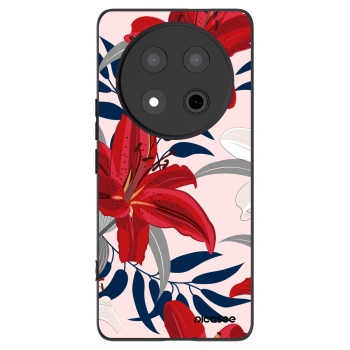 Picasee silikónový čierny obal pre Honor Magic7 Lite 5G - Red Lily
