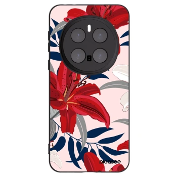 Picasee silikónový čierny obal pre Honor Magic7 Pro 5G - Red Lily