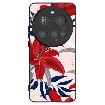 Picasee silikónový čierny obal pre Xiaomi 15 Ultra - Red Lily
