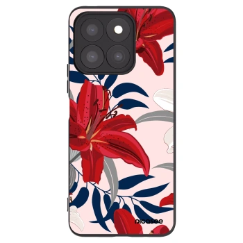 Picasee silikónový čierny obal pre Honor X8c - Red Lily