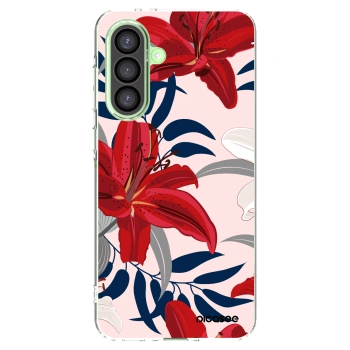 Picasee silikónový prehľadný obal pre Samsung Galaxy A26 5G A266B - Red Lily