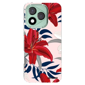 Picasee silikónový prehľadný obal pre Honor 400 Lite 5G - Red Lily