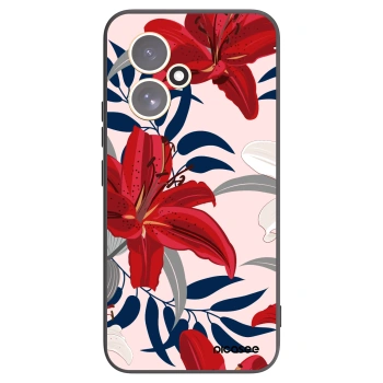 Picasee silikónový čierny obal pre Honor 400 5G - Red Lily