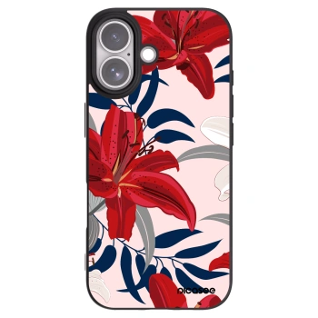 Picasee silikónový čierny obal pre Apple iPhone 17 - Red Lily