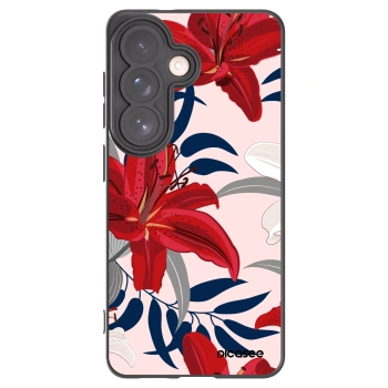 Picasee silikónový čierny obal pre Samsung Galaxy S26 - Red Lily