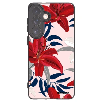 Picasee silikónový čierny obal pre Samsung Galaxy S26+ - Red Lily