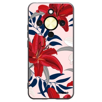 Picasee silikónový čierny obal pre Honor Magic8 Lite 5G - Red Lily