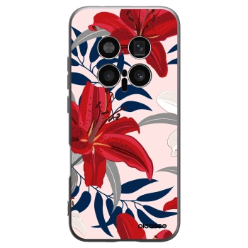 Picasee silikónový čierny obal pre Honor Magic8 Pro 5G - Red Lily