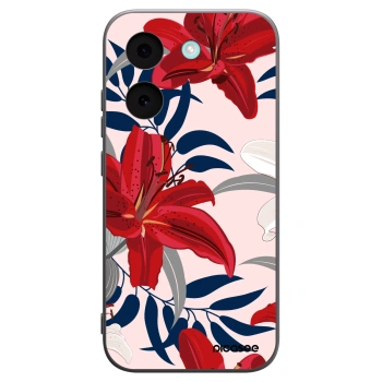 Picasee silikónový čierny obal pre Xiaomi Poco X8 Pro - Red Lily
