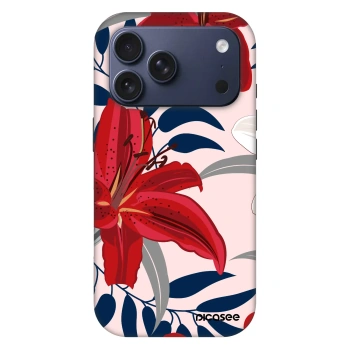 Picasee Fashion Case MagSafe pre Apple iPhone 18 Pro - Red Lily