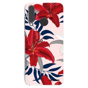 Picasee silikónový prehľadný obal pre Honor 20 Lite - Red Lily