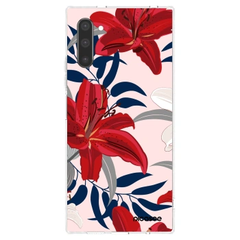 Picasee silikónový prehľadný obal pre Samsung Galaxy Note 10 N970F - Red Lily