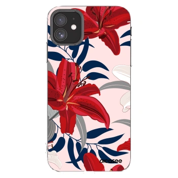Picasee silikónový prehľadný obal pre Apple iPhone 11 - Red Lily