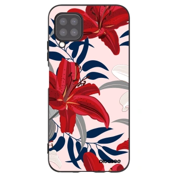 Picasee silikónový čierny obal pre Huawei P40 Lite - Red Lily