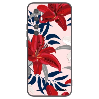 Picasee silikónový čierny obal pre Xiaomi Mi Note 10 Lite - Red Lily