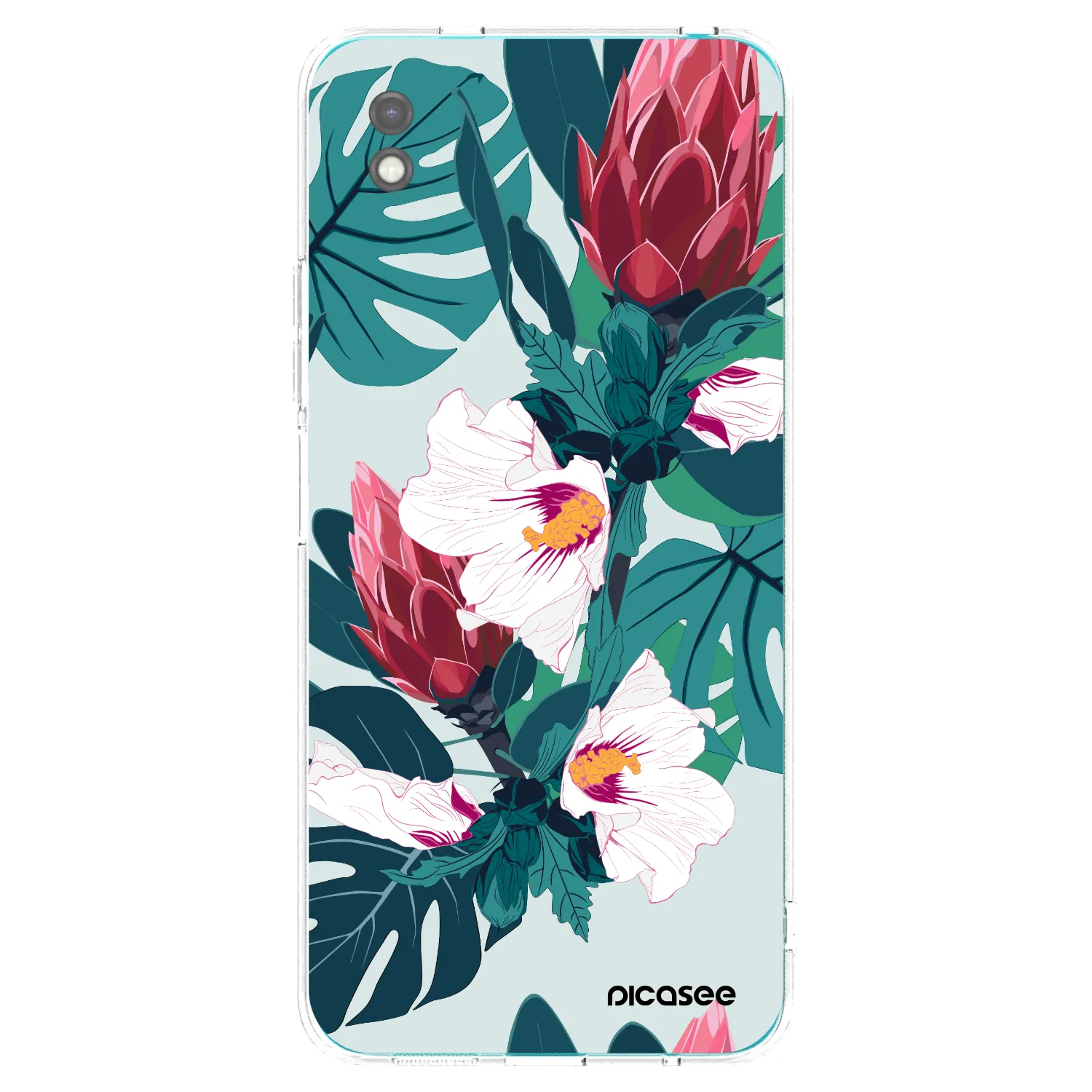 Picasee silikónový čierny obal pre Xiaomi Redmi 9A - Rhododendron