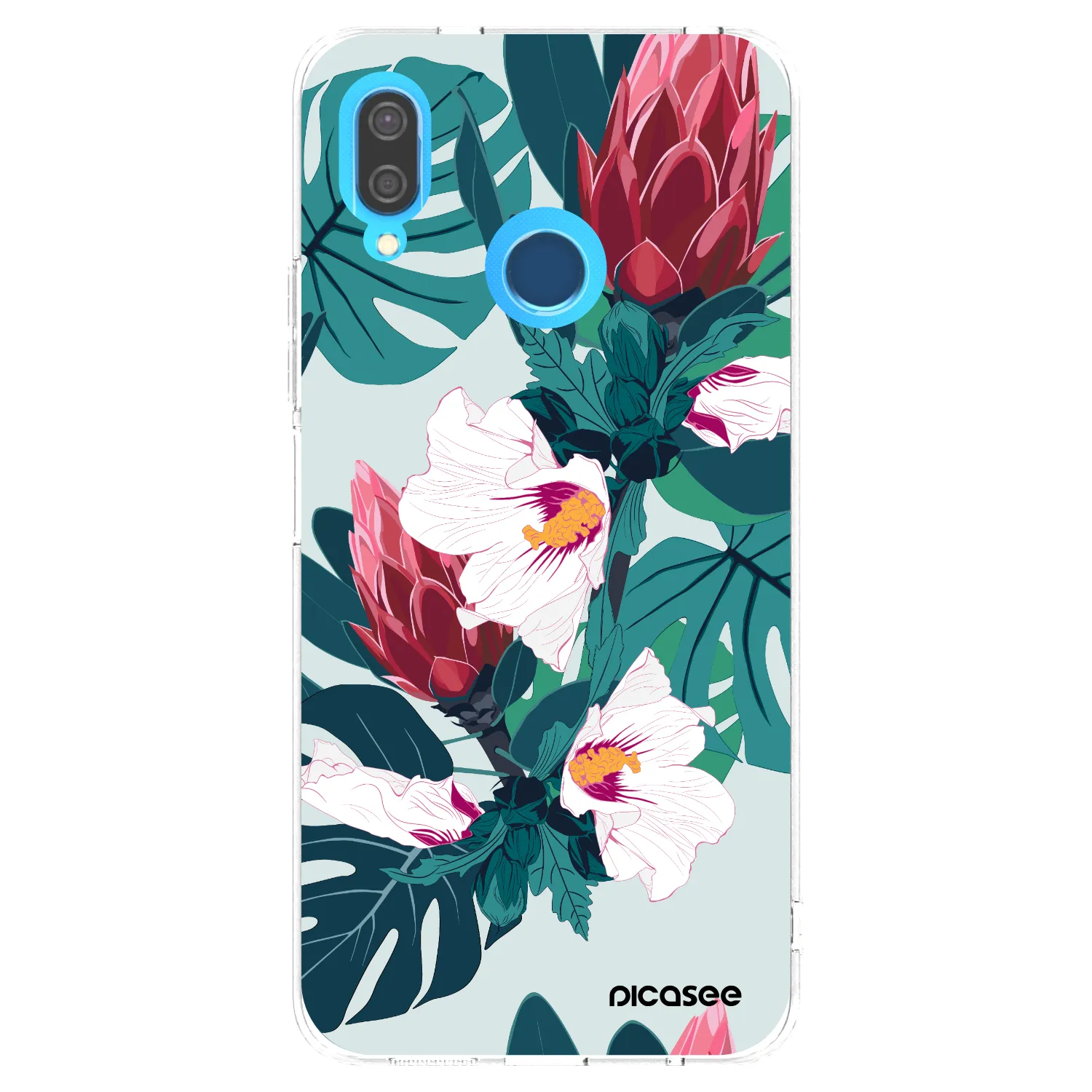 Picasee silikónový prehľadný obal pre Huawei P20 Lite - Rhododendron