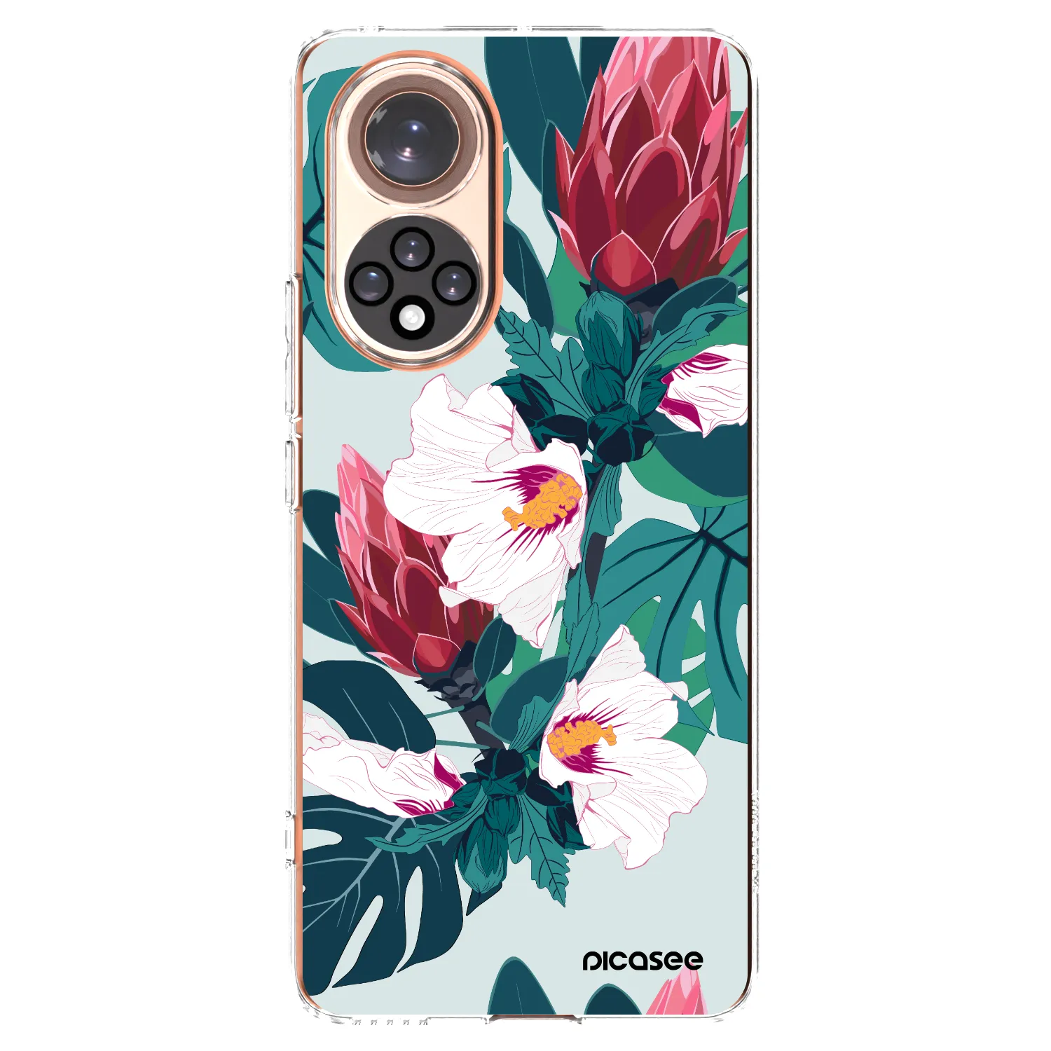 Picasee silikónový prehľadný obal pre Huawei Nova 9 - Rhododendron