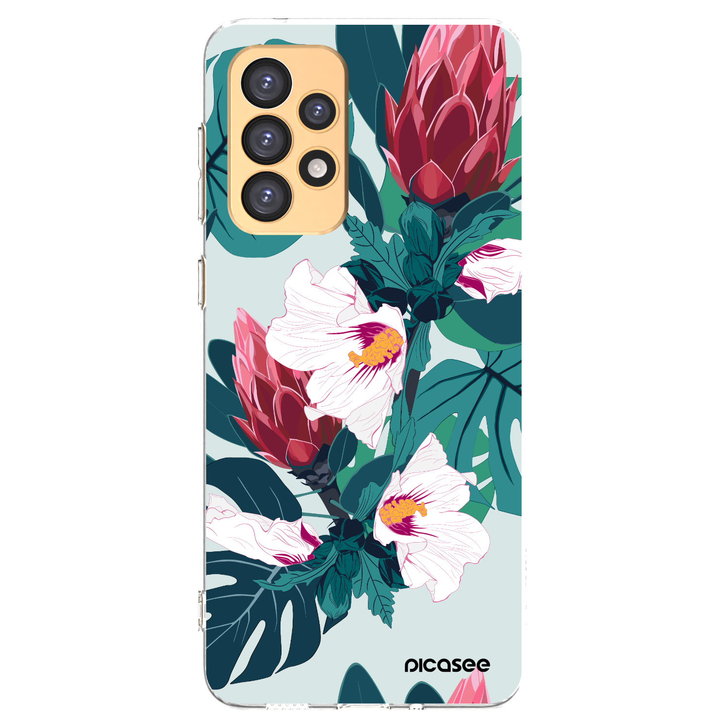 Picasee silikónový prehľadný obal pre Samsung Galaxy A33 5G A336 - Rhododendron