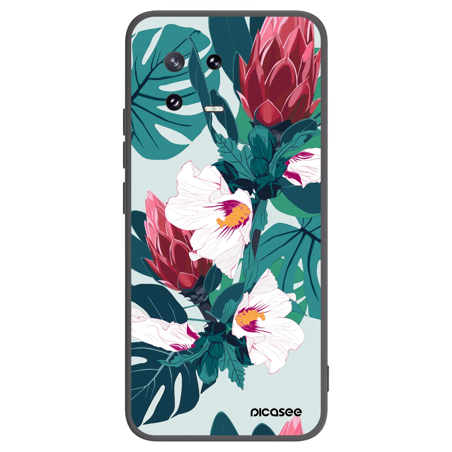 Picasee silikónový čierny obal pre Xiaomi 13 Pro - Rhododendron