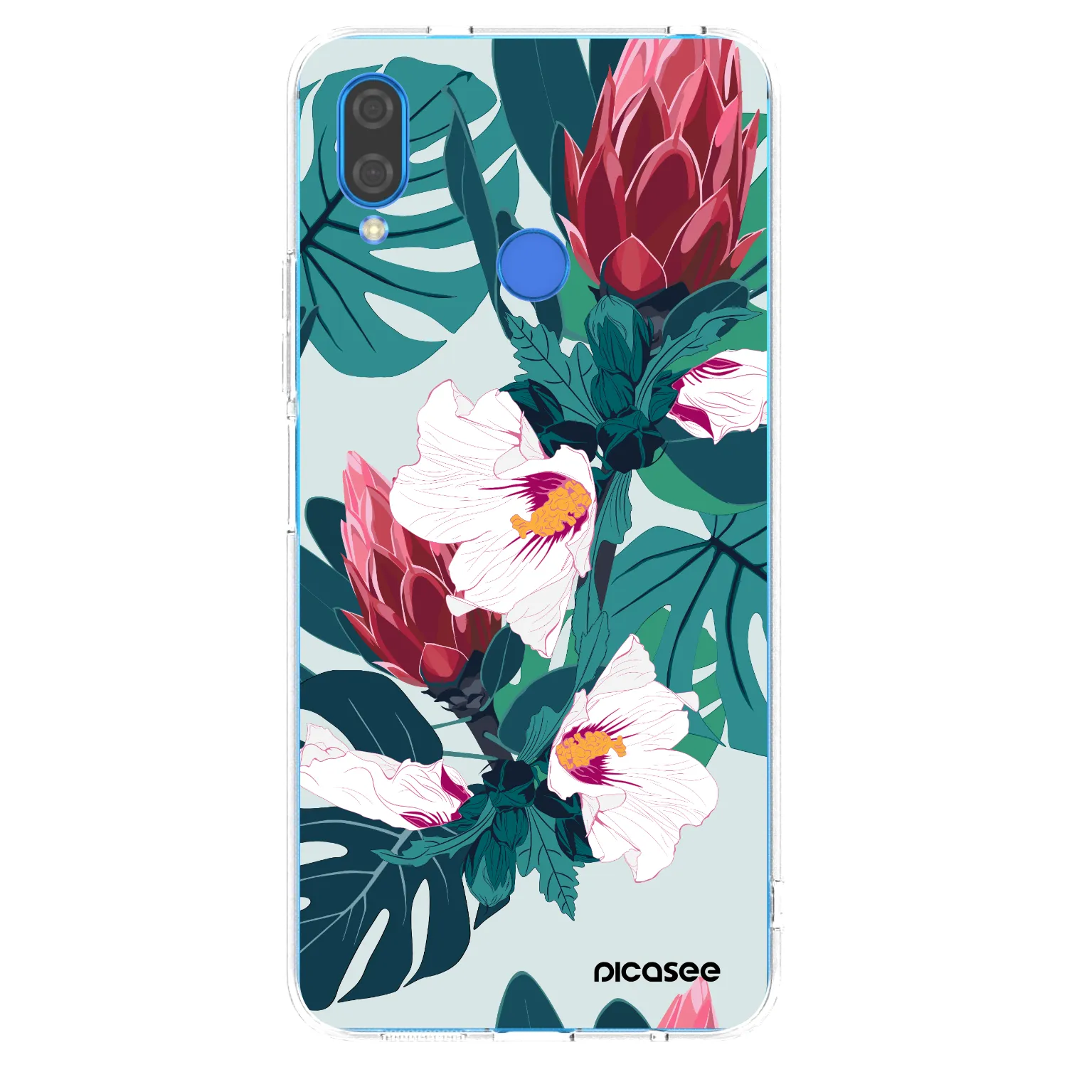 Picasee silikónový prehľadný obal pre Huawei Nova 3 - Rhododendron