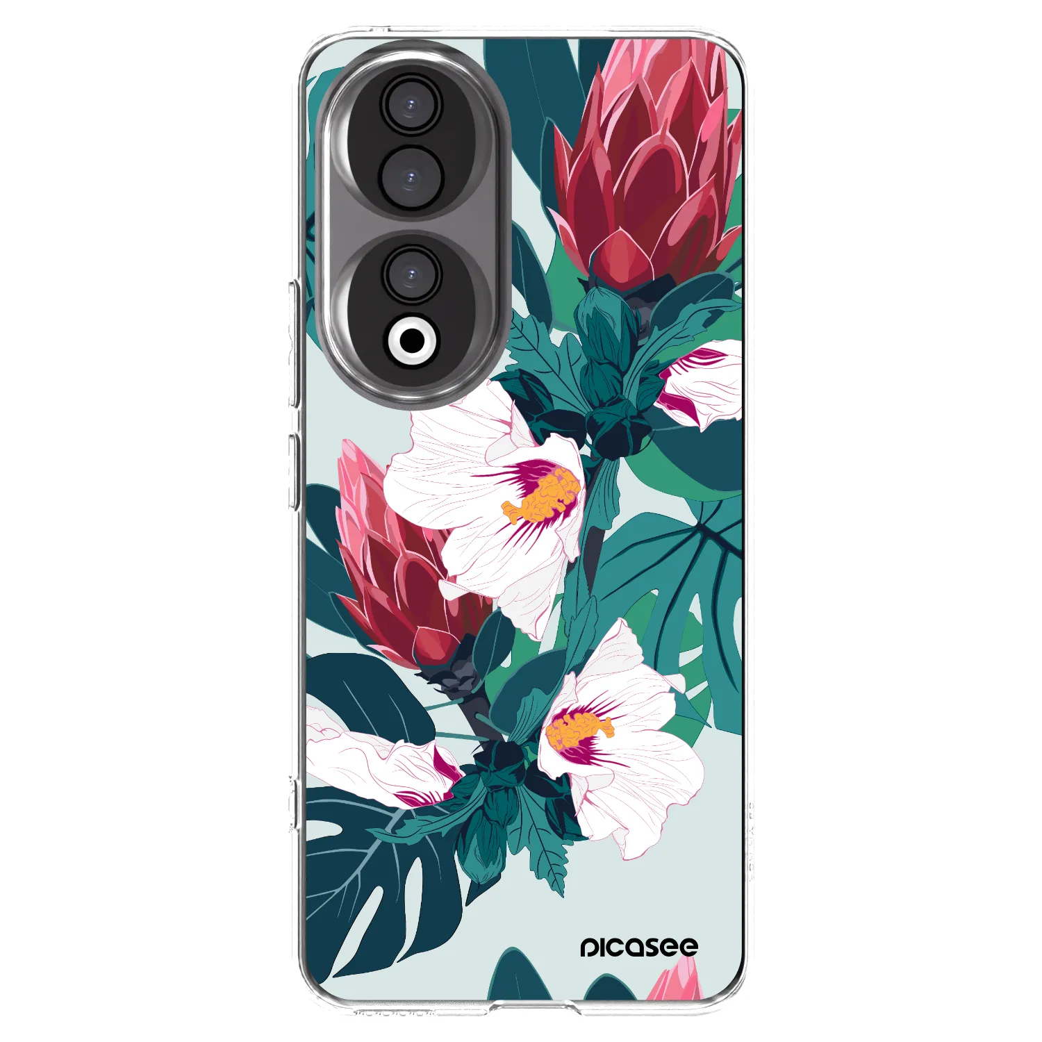 Silikónový prehľadný obal pre Honor 90 5G - Rhododendron