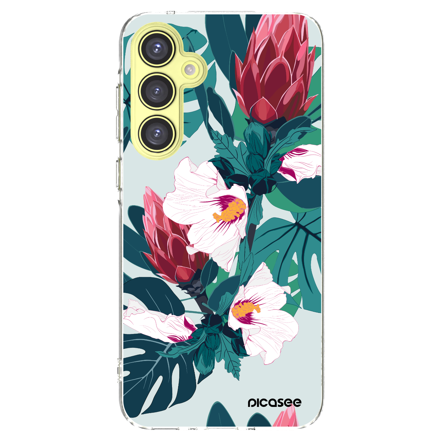 Picasee silikónový prehľadný obal pre Samsung Galaxy A35 5G A356B - Rhododendron