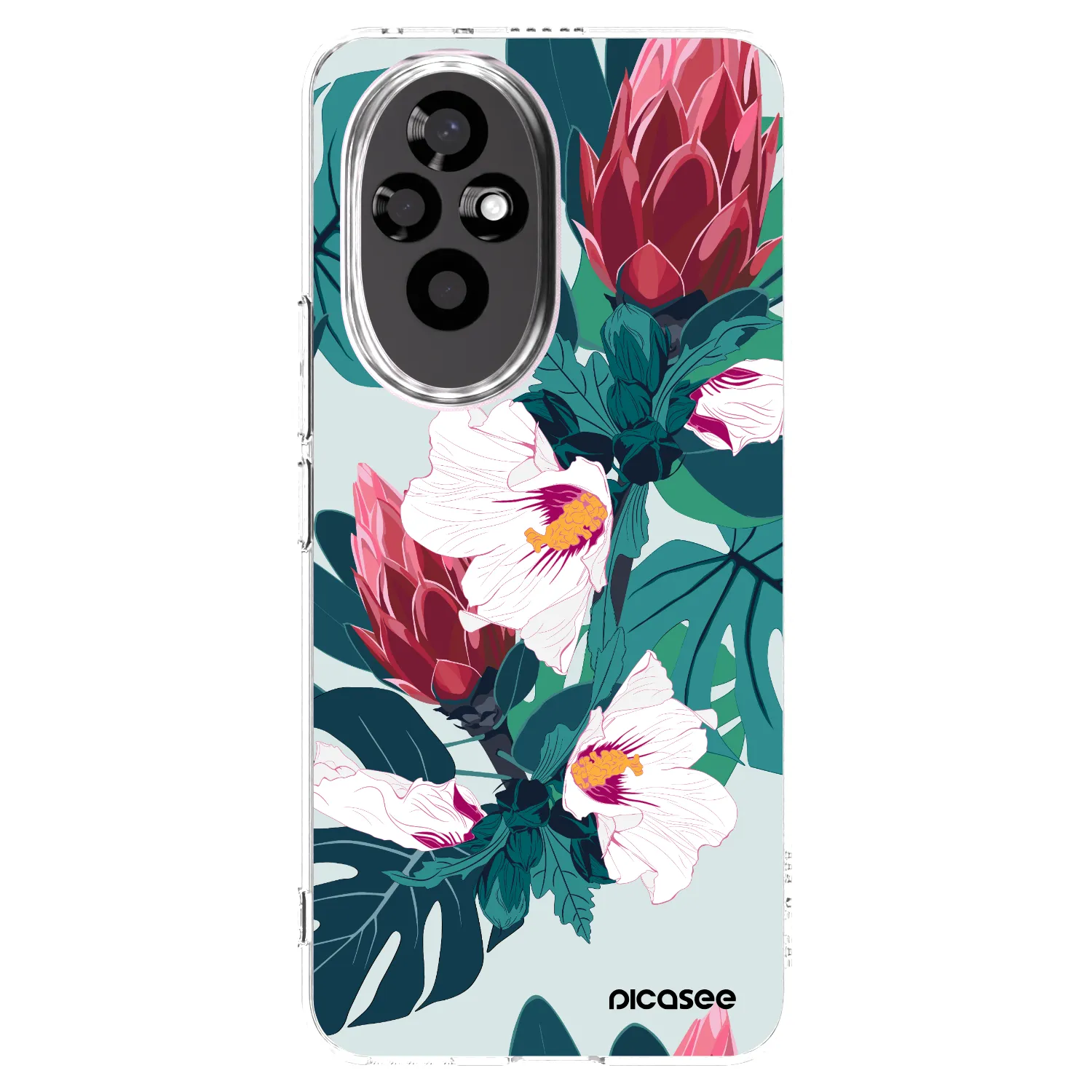 Picasee silikónový prehľadný obal pre Honor 200 Pro 5G - Rhododendron