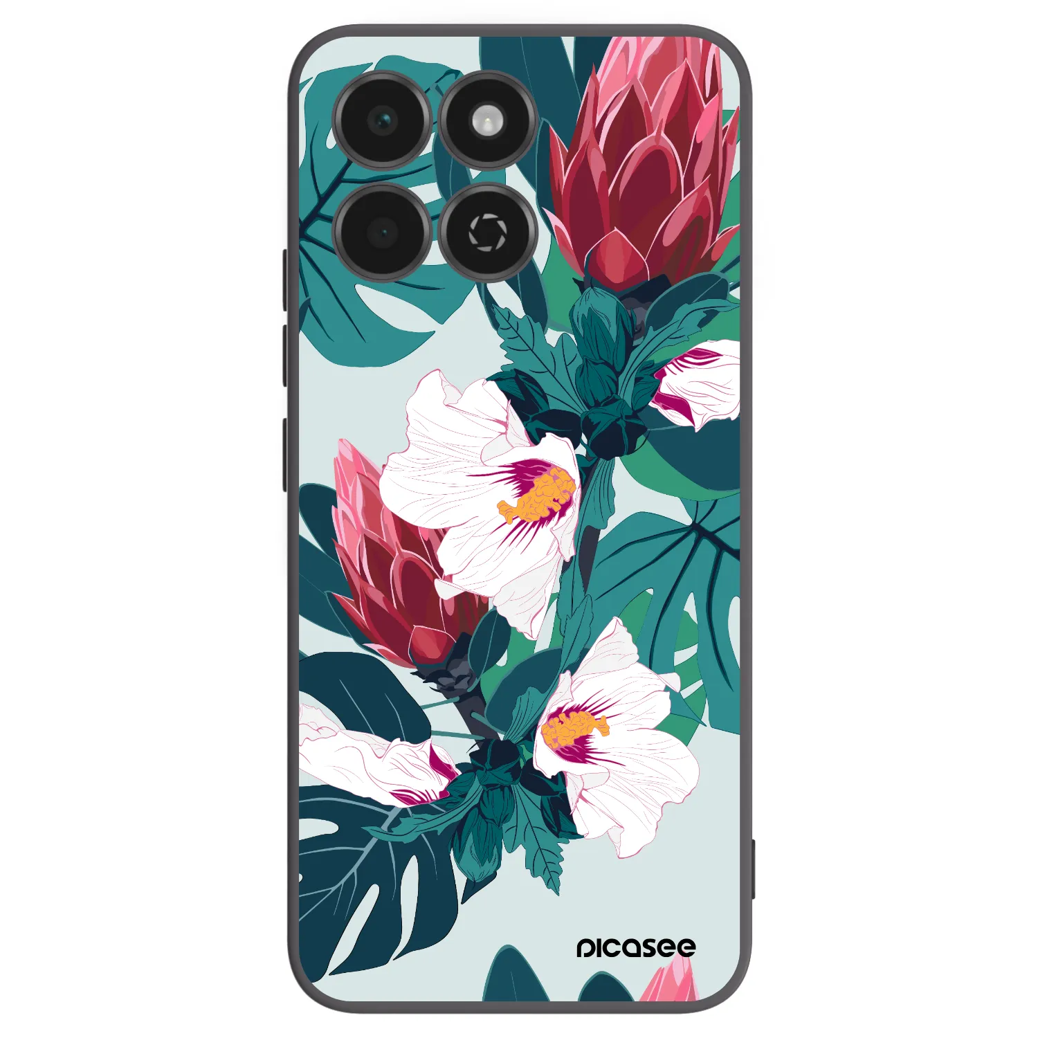 Picasee silikónový čierny obal pre Honor 200 Smart 5G - Rhododendron